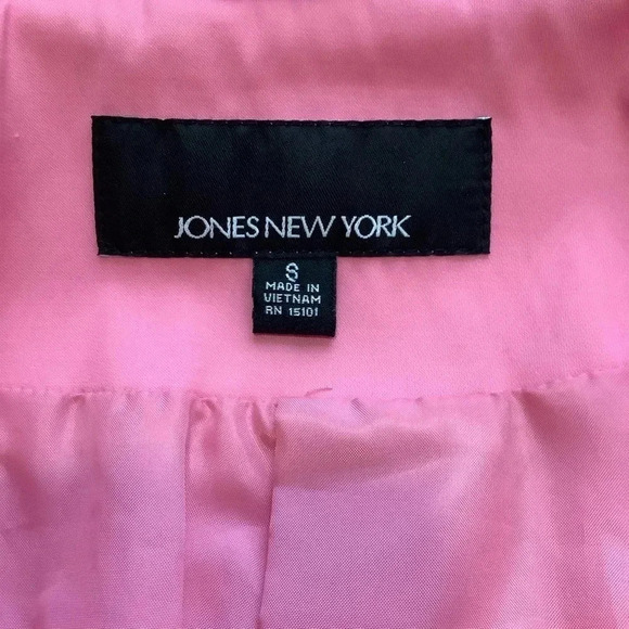 JONES NEW YORK Pink Toggle Trench Coat Size S - Picture 10 of 16